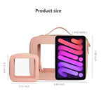 Clear Makeup Bag (Large-Pink)