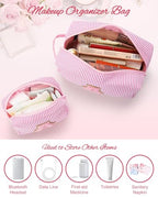 Personalized Initial Makeup Bag 2 (Pink 02)