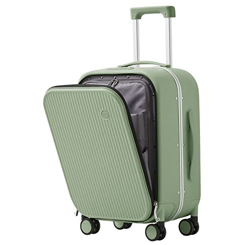 Carry On Luggage (Striped Avocado Green / 20-inch)