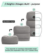 Inflatable Foot Rest Pillow (Grey)