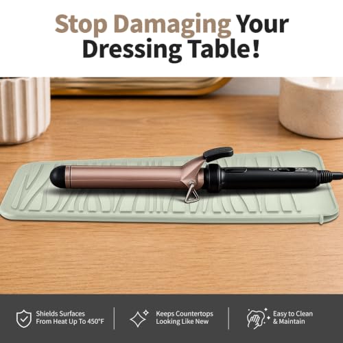 Silicone Heat Resistant Mat (1 Pack / Beige)