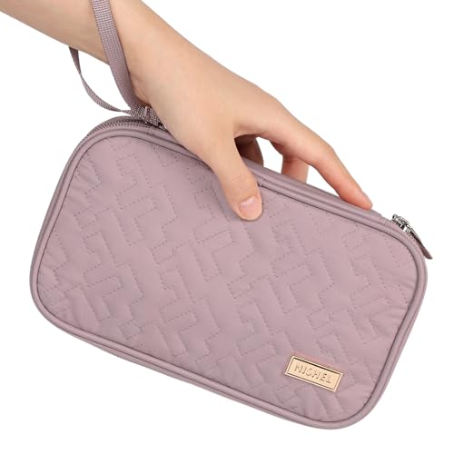 Electronics Travel Organizer Cord Case (Medium / Peach Pink)