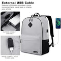 Backpack for School (D56-gray / 15.6 Inch)