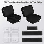 Electronics Organizer Travel Case (Antique Black / Medium)