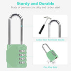 CL21KG 2.6 Inch Long Shackle Combination Lock (Khaki-Green (L) *1)