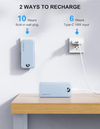 Portable Charger 20000mAh Fast Charging w (Sky Blue)