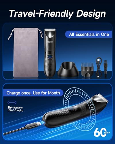 Manscape Trimmer for Men (Black)