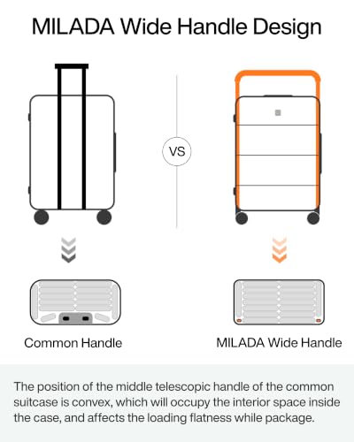 Wide Handle Luggage with Front Pocket Hardshell Aluminium Check In Suitcase with Wheels Medium 24 Inch Front Opening Checked Luggage with Spinner Wheels TSA Approved Luggage (Checked Medium 24 Inch / Bamboo Green)
