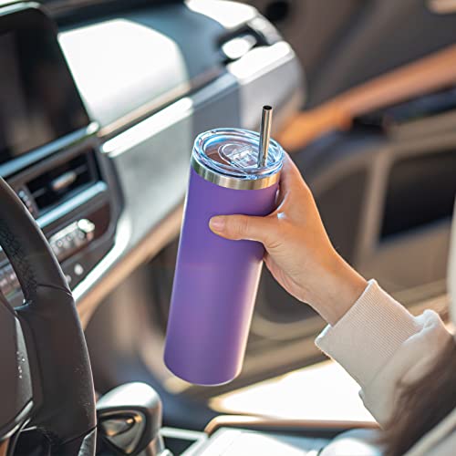 20 oz Skinny Tumbler (Purple/Pink / 12 Ounces)