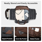Large Canvas Duffle Bag for Travel (Dark Grey / 70L)