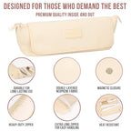 Hair Tools Travel Bag and Heat Resistant Mat 17" (Ivory)