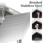 33 x 22 in Farmhouse Workstation Undermount Sink (Carbon black / 32.5-Inch)