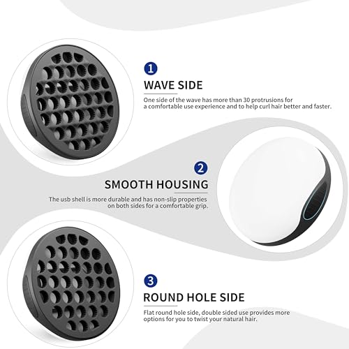 Silicone Curl Brush (Black)
