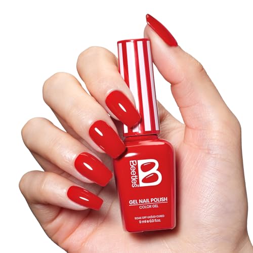 Beetles Red Gel Polish (C - Creme Red | Sunburn Red)