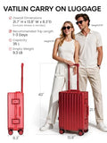 All Aluminum Carry On Luggage (Red / Carry-on)