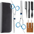 9PCS Hair Cutting Scissors Professional (Blue)