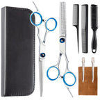 9PCS Hair Cutting Scissors Professional (Blue)
