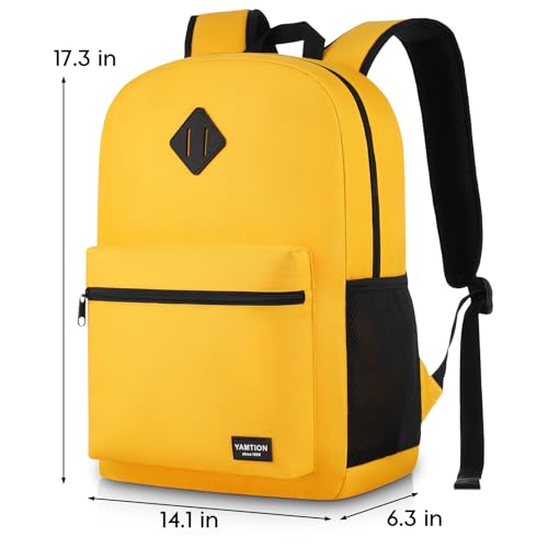 Unisex School Backpack (15.6 inch / Orange)