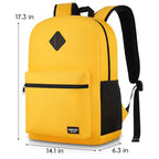 Unisex School Backpack (15.6 inch / Orange)