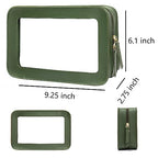 Clear Makeup Bag (GREEN 1)