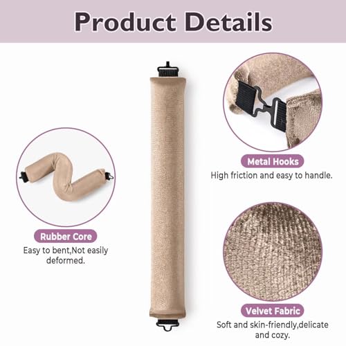 Overnight Hair Curlers Heatless Curls (Khaki)