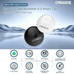 Air-Tags-2 Pack, Smart Air Tracker Tag, Bluetooth Tracker for Apple Find My (iOS Only), Waterproof Key Finder Tracking Device for Kids Keys Luggage Bags Wallets Pets and More - Black&White
