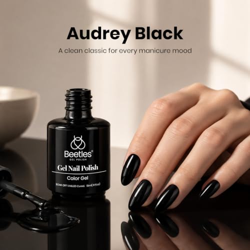 Beetles Black Gel Polish (G - Creme Black | Audrey Black)