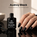 Beetles Black Gel Polish (G - Creme Black | Audrey Black)