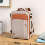 40L Expandable Travel Backpack (Beige / 20 inches)