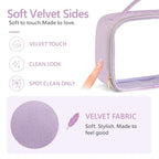 Clear Makeup Bag Travel (01 Purple / Full Vacation (Mixed Sizes))