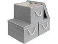 Storage Bins with Lids (Gray / Jumbo)