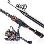 PLUSINNO Fishing Rod and Reel Combos, Bronze Warrior Toray 24-Ton Carbon Matrix - Image 7