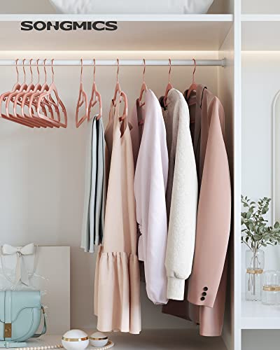 Pack of 50 Coat Hangers (50 Pack / Light Pink + Rose Gold)