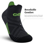 Compression Running Socks for Men & Women (Large-X-Large / New Gray (6 Pairs))