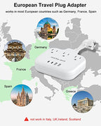 European Travel Plug Adapter 3 inch (Type E/F-Germany France)