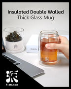 Modern Glass Infuser Pot (04-White / 9oz)