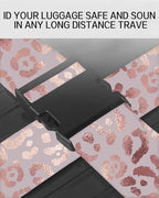 Luggage Straps for Suitcases (Glitter Pink Leopard)