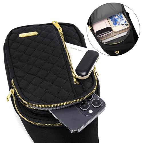 Small Crossbody Bags for Women Travel (Black)