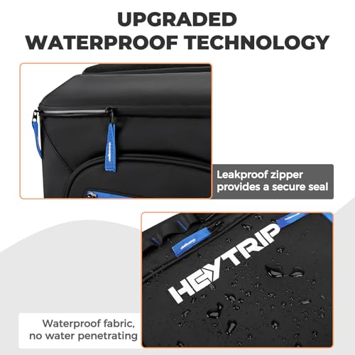 Backpack Cooler Insulated Waterproof Leakproof Lunch Bag 36 Cans (Black - 36 Cans)