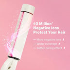 1.5 Inch Extra Large Curling Wand for Long Hair (White)