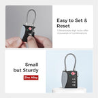 TSA Approved Travel Luggage Locks (Gray / 1 Pack)