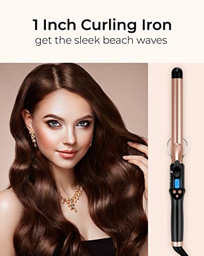 1 inch Curling Iron Extra Long Barrel