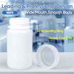 4 oz Small Plastic Bottles with Caps (Translucent / 4 oz)