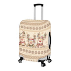 Carry On Luggage Cover Christmas Suitcase Cover (L(for 26-29 inch luggage) / Reindeer Snowflake)
