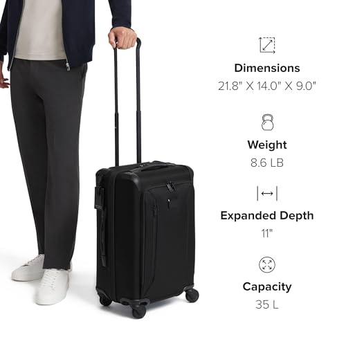 Aerotour 4 Wheel Expandable Carry (Black / 21.75" International Expandable Carry-On)
