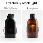 Travel Bottles for Toiletries 10PCS 100ml (A-3.4oz-Black-3label1blank / Black)