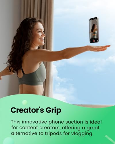 Magnetic Suction Phone Mount for MagSafe Case (Transparent)