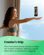 Magnetic Suction Phone Mount for MagSafe Case (Smoke Violet)