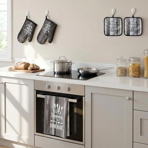 Grey Rustic Kitchen Decor Set (Gray)