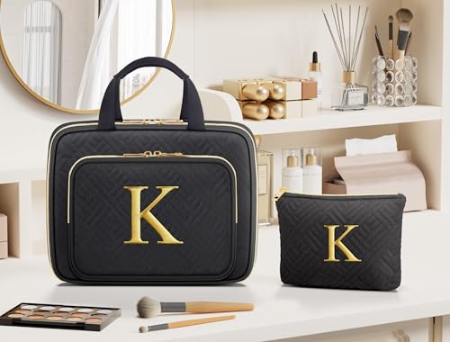 Personalized Hanging Toiletry Bag Travel Makeup & Cosmetic Bag Organizer (L)